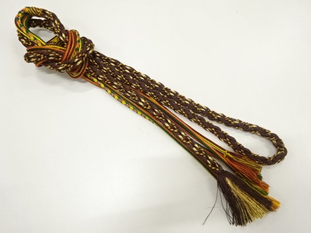 JAPANESE KIMONO / HAND-TIED OBIJIME CORD